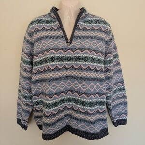Northern Reflections Vintage 90s Knit 1/4 Zip Sweater Large